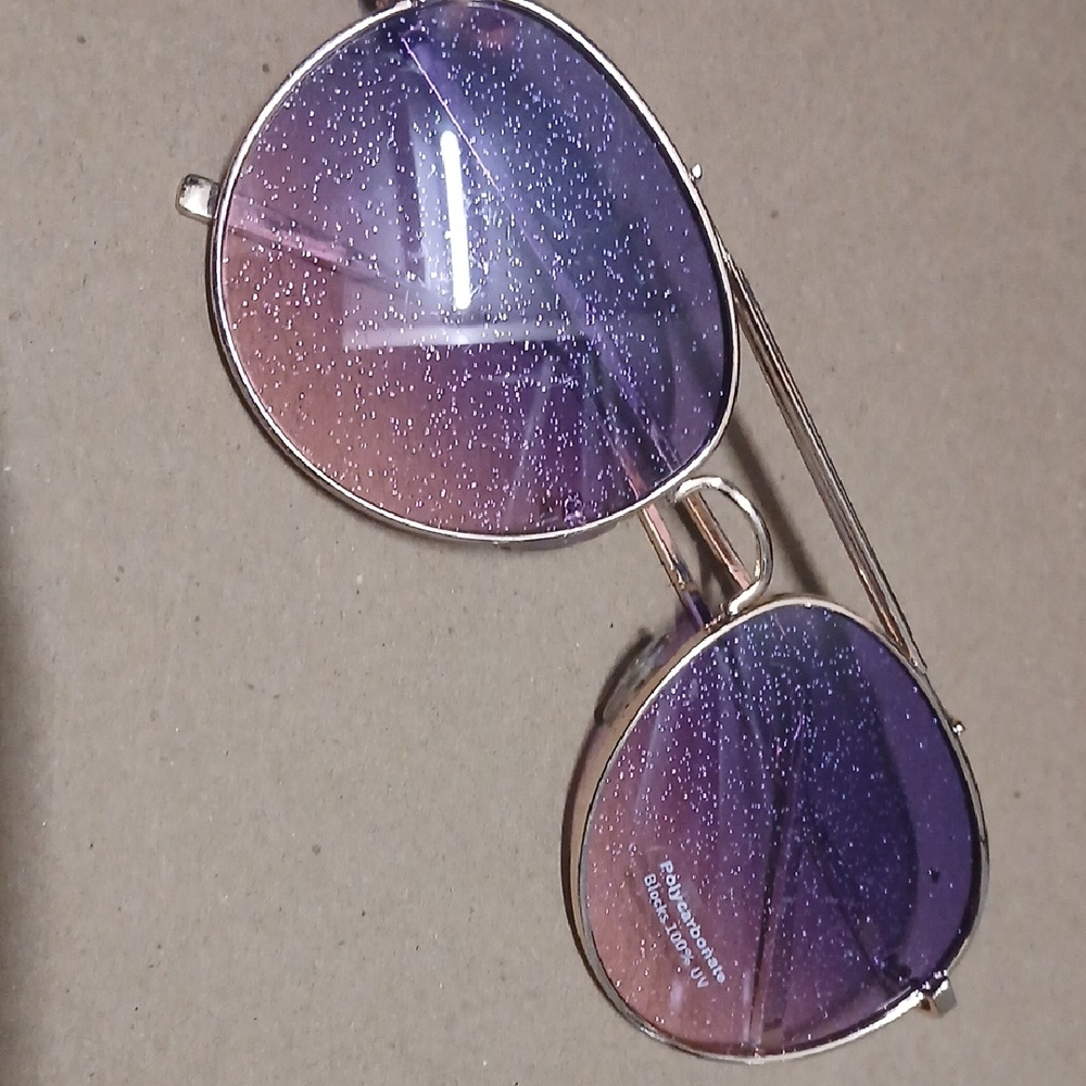 Purple and Gold Sunglasses